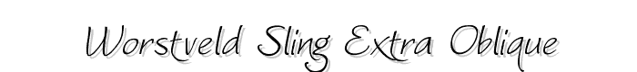 Worstveld Sling Extra Oblique font